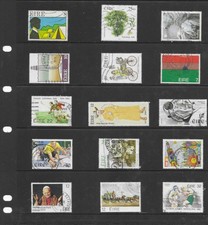 Eire 10  sheets  used stamps (sheets not included)