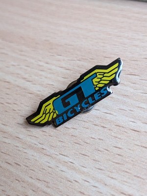 Vintage GT Bicycles Metall Pin Anstecker. BMX Flügel. Fahrrad, Radsport Memorabilia