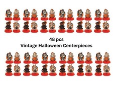 Wholesale Vintage Halloween Centerpieces 48 Pc Lot Bulk Party Supplies Spooky