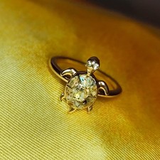Powerful Cosmic Turtle Spirit Familiar Ring/ Haunted - Blessings and
