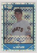 Tim Alderson Bowman 2007 X-fractor /225 Auto