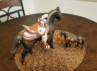 Vtg. 2 Metal Horses, Lg. one is  11"x8.25"x3", Removable Custom Saddle & Bridle — photo 10