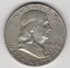 1962 D FRANKLIN HALF DOLLAR 90% SILVER DENVER MINT .50¢ UNITED STATES OF AMERICA