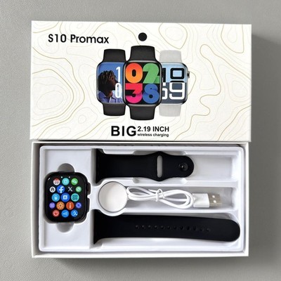 Reloj inteligente, pantalla de 2.19 pulgadas, carga inalámbrica.