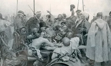 19th C. Historical Print – Cossacks’ Answer to the Sultan of Turkey