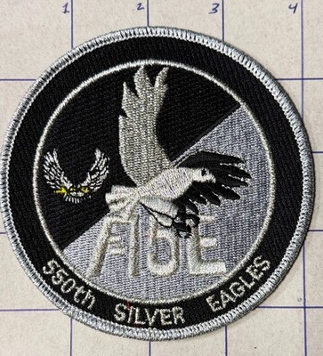4 '' Patch 550th Silver Eagles, Seymour Johnson Air Force Base