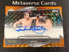 2026 Topps Chrome UFC Orange Geometric Jackson McVey RC Rookie Auto 16/25
