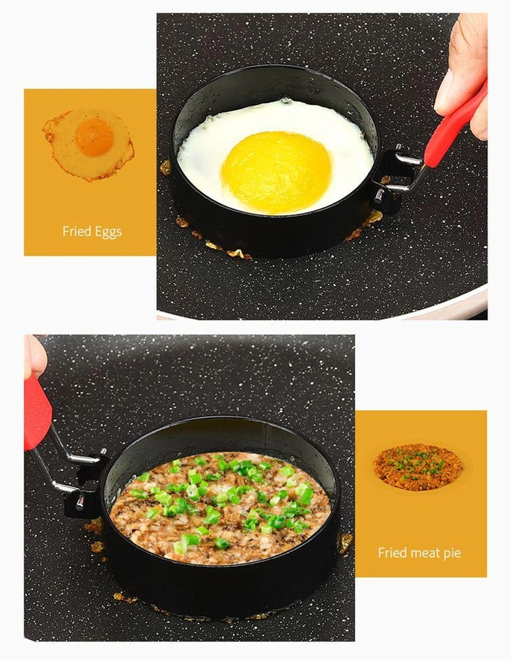 2件装不锈钢炸蛋模具蛋环带刷子炸蛋新品 — 第 3/3 张图片