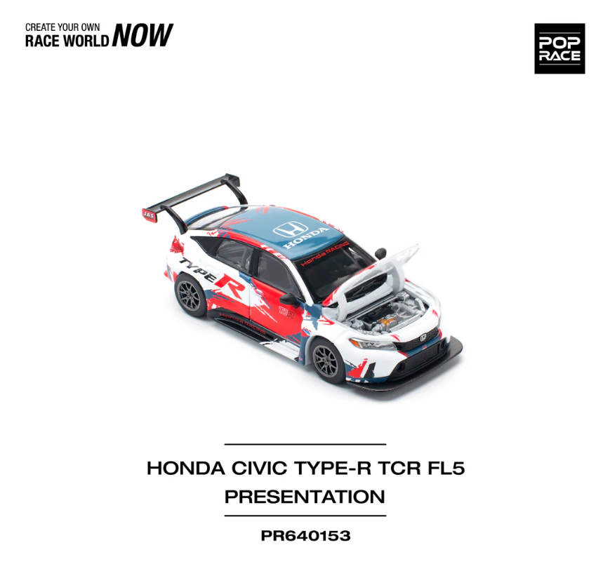 Pop Race Honda Civic Type-R FL5 TCR PRESENTATION 640153 1/64 | eBay