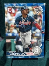 2019 Topps Holiday Bowman - Ronald Acuña Jr. #TH-RAJ Blue /150