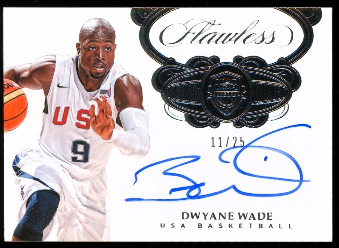 DWYANE WADE サイン AUTO 25枚限定 NBAカード Panini Dwyane Wade Basketball Autographed Sports Trading Cards