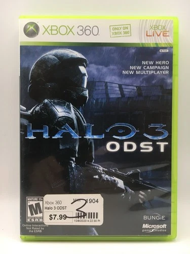Xbox 360 2009 - Halo 3 ODST w/ Box & Manual (Works)