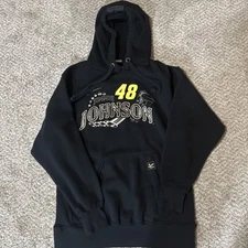Jimmie Johnson 48 Nascar Chase Authentic Hoodie Medium Black