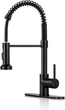Kitchen Faucets W/ Pull Down Sprayer Matte Black Dual Mode Setting Single Handle