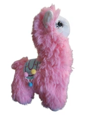 Cute & Cuddly 10" Standing Llama Plush - New - Pink