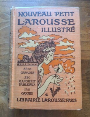 VinTagE 1932 ART NOUVEAU PETIT LAROUSSE ILLUSTRE Dictionary French