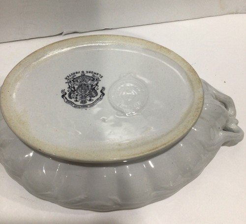 Antique Original Porcelain Ironstone Elsmore & Forster Ceres Wheat Tureen Bowl - Picture 3 of 12