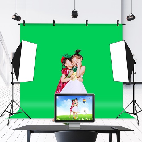 ✅SET FOTOGRAFICO SFONDO VERDE 2X2 METRI FONDALE STUDIO SFONDO SUPPORTO VIDEO✅ - Foto 7 di 8