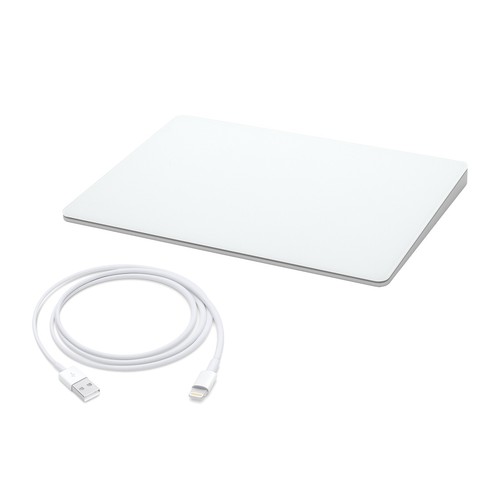 MAGIC TRACKPAD 2 SILVER/WHITE + LIGHTNING CABLE - Apple A1535 MJ2R2LL/A - Afbeelding 1 van 1