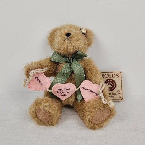 BOYDS The Head Bean Collection 8" SISSY BEARHUGS Beanbag Plush w/Tag - Picture 3 of 9