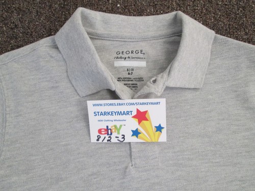 Boys shirt polo large XL XXL white red green blue black NEW George - Picture 19 of 20