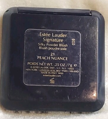 ESTEE LAUDER Signature Silky pressed Powder Blush 21 PEACH NUANCE