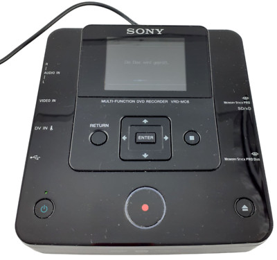 Sony DVD Recorder Dvdirect VRD-MC6 DVD Burner W/2.7 '' Display & Avchd Aufnahme