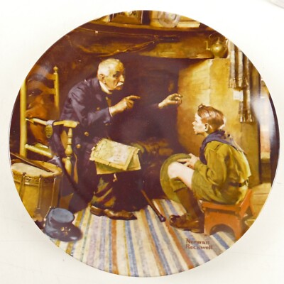 Edwin M.Knowles Norman Rockwell Sammelteller 1985 22 cm RT-1317