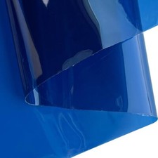 12-Gauge Clear Plastic Vinyl Sheet 16x48 Inches Tinted Navy for Sewing Crafting