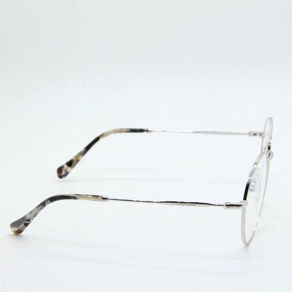 NUEVOS MARCOS DE GAFAS MIU MIU VMU 51R 1BC-1O1 PLATEADOS AUTÉNTICOS 52-20 Foto 3 de 3
