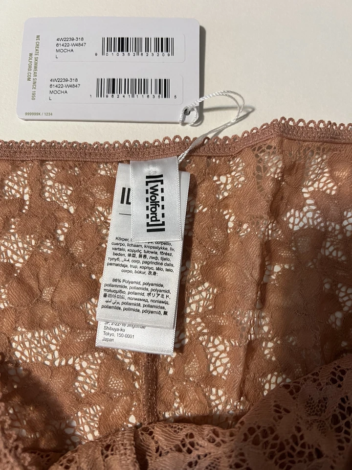 Braguita de bikini Wolford grande con cordones rectos moca para mujer Foto 3 de 4