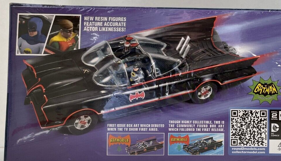 Polar Lights Classic '66 Batman Batmobile Model Assembly Kit 1:32 Scale ...