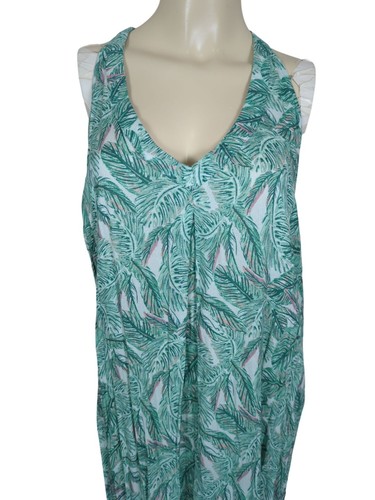 Bob Timberlake sleeveless summer Tropical Maxi dress size XL tall - Picture 4 of 17