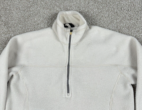 Vintage Patagonia Jacke Damen Large weiß 1/4 Zip Synchilla Fleece Langarm 90er - Bild 2 von 9