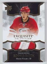 2017-18 UD EXQUISITE HAYDN FLEURY RC PATCH 4 CLR 260/299 ROOKIE RP-HF Hurricanes