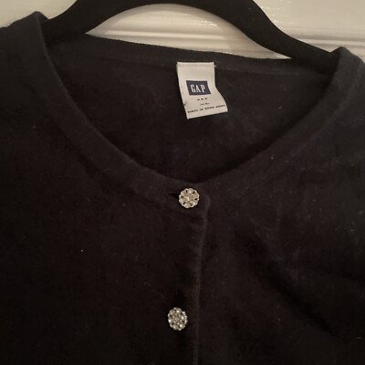 usa製 old gap 80s cotton cutsew Vintage Gap Cardigan Metal Bottom Sz XL 80%. Cotton 10