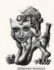 Repressed Hostility Boris Artzybasheff Surreal Psychological Portrait Print