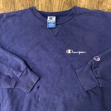 Vintage Champion Blank Sweatshirt Size XL 90s USA Made Purple Distressed Flaws
