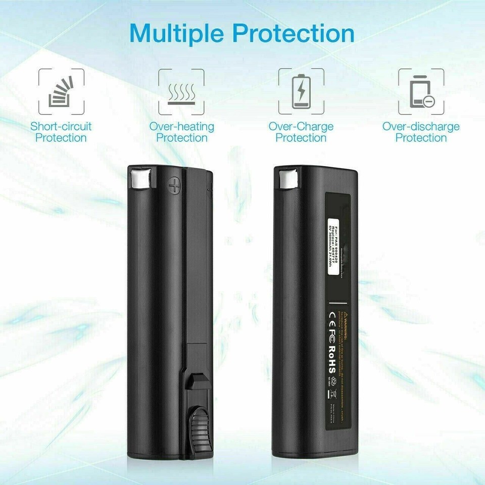 2× 4.8Ah Battery for PASLODE 6V Ni-MH 404717 902000 900400 900420 ...