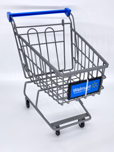 Walmart Mini Shopping Cart Replica Doll Size 10" x 10" x 6.75" - Afbeelding 1 van 7
