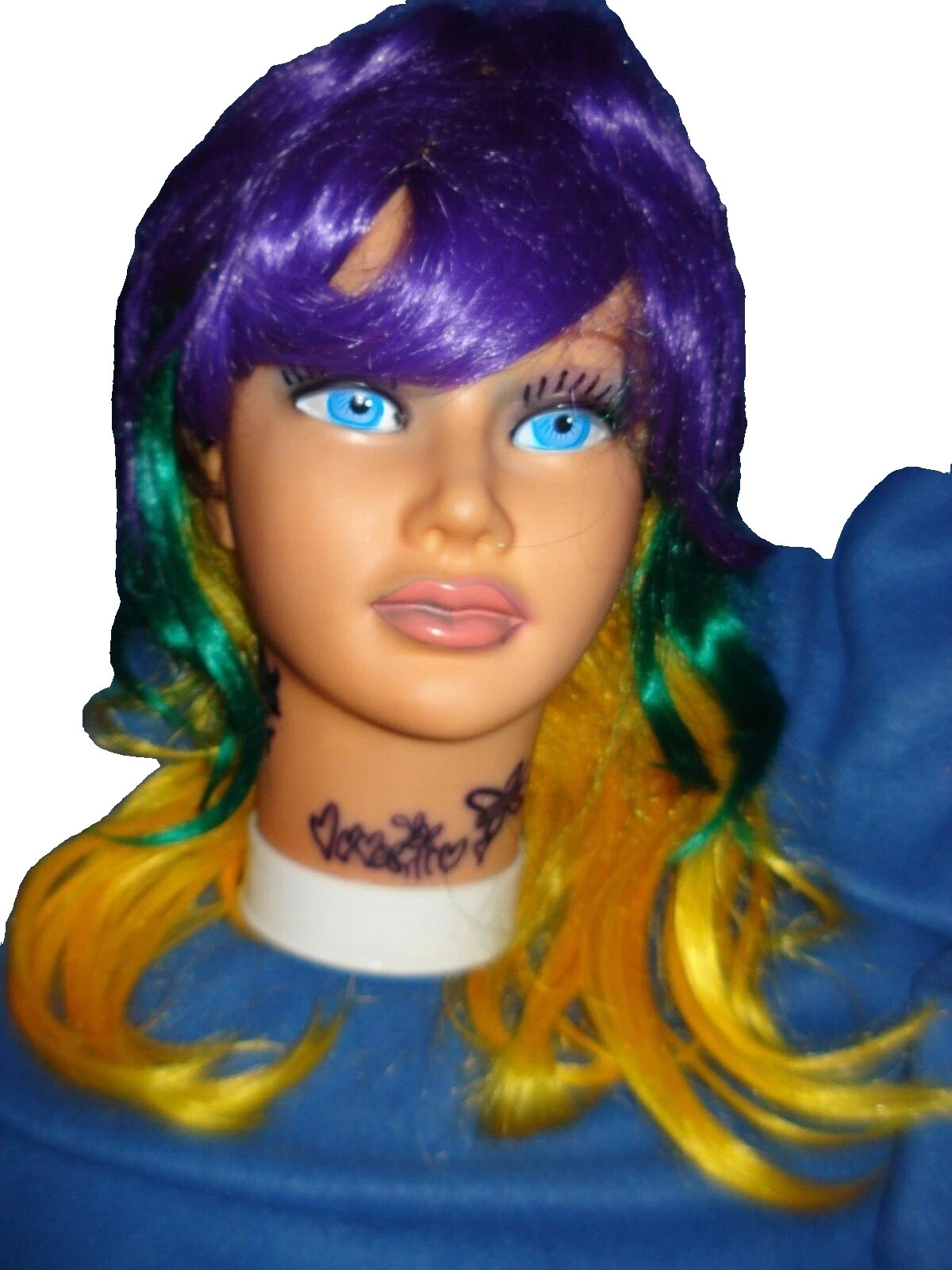 Rubie's Mardi Gras Disfraz Pelucas Cabello