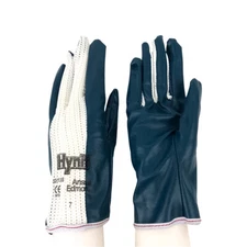 12 Pairs Ansell Edmont Hynit 32-135 Mesh Back Nitrile Grip Work Gloves Size 7/S