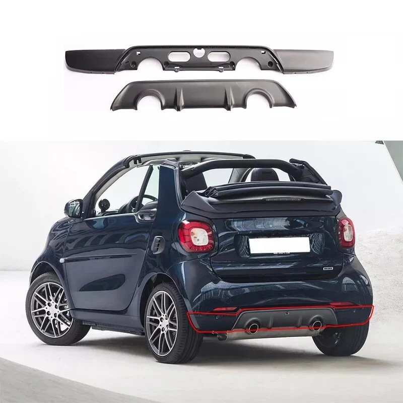 Upgrade B-Style Body Kit Rear Bumper Lip Diffuser for Smart Fortwo 453 2015-2019 Foto 2 de 4