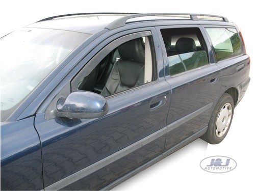 TO FIT Volvo V70 2000 - 2007 Front wind deflectors 2pc set TINTED HEKO - Picture 1 of 6