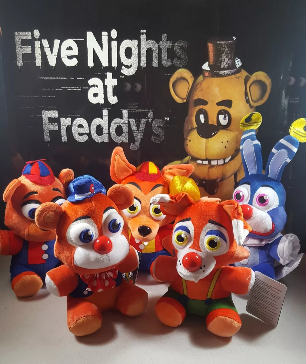 Five Nights at Freddy's FNAF Balloon Foxy Freddy Circus Bonnie Set of 5  Plush