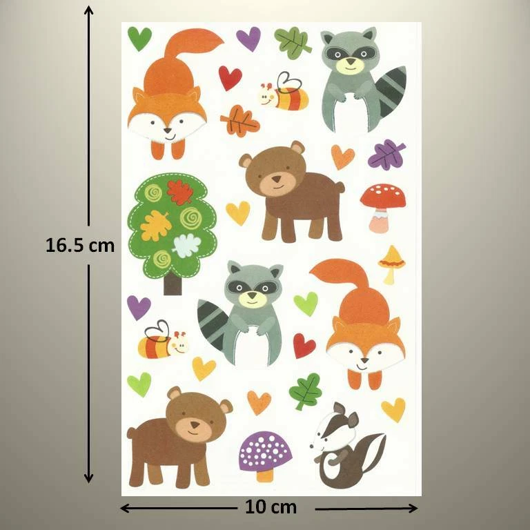 Mrs Grossman's Sticker - FOREST PALS, FOX, BEAR, SKUNK - Up to 20% Off!!! - Image 1 of 1