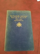 Masonic 100th Anniversary Patmos Lodge No 348 F & AM Hanover PA 1864-1964