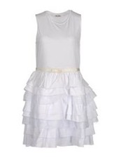 MIU MIU by PRADA Italy RUNWAY Organza Ruffled Dress White ( M ) 