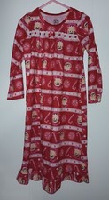 Nightgown Girls Size 4 Elf on the Shelf Red Holiday Long Nightie
