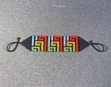 Embera Chami beaded Bracelet by women of the Colombian indigenous tribe 3209